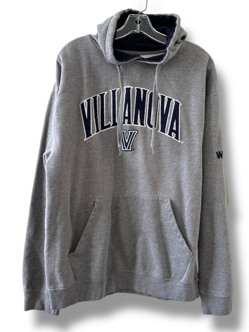 Vintage 90s/Y2K Villanova Wildcats Gray Hoodie OVB Sweatshirt Men's Size Large